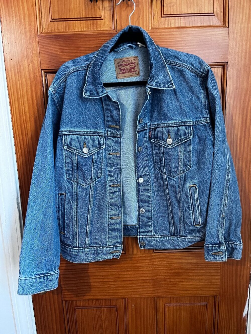 Levi's Classic Blue Denim Jean Jacket Size XL